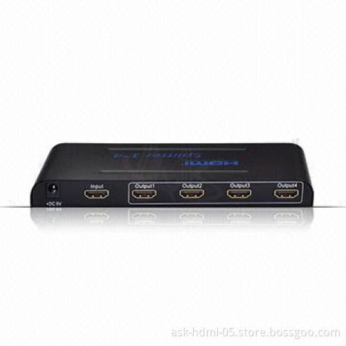 HDMI Splitter, 1 x 4, 1.4V Voltage, 5V DC/3A Power Supply